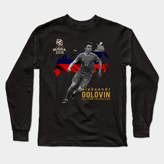 Aleksandr Golovin Long Sleeve T-Shirt by riphan01